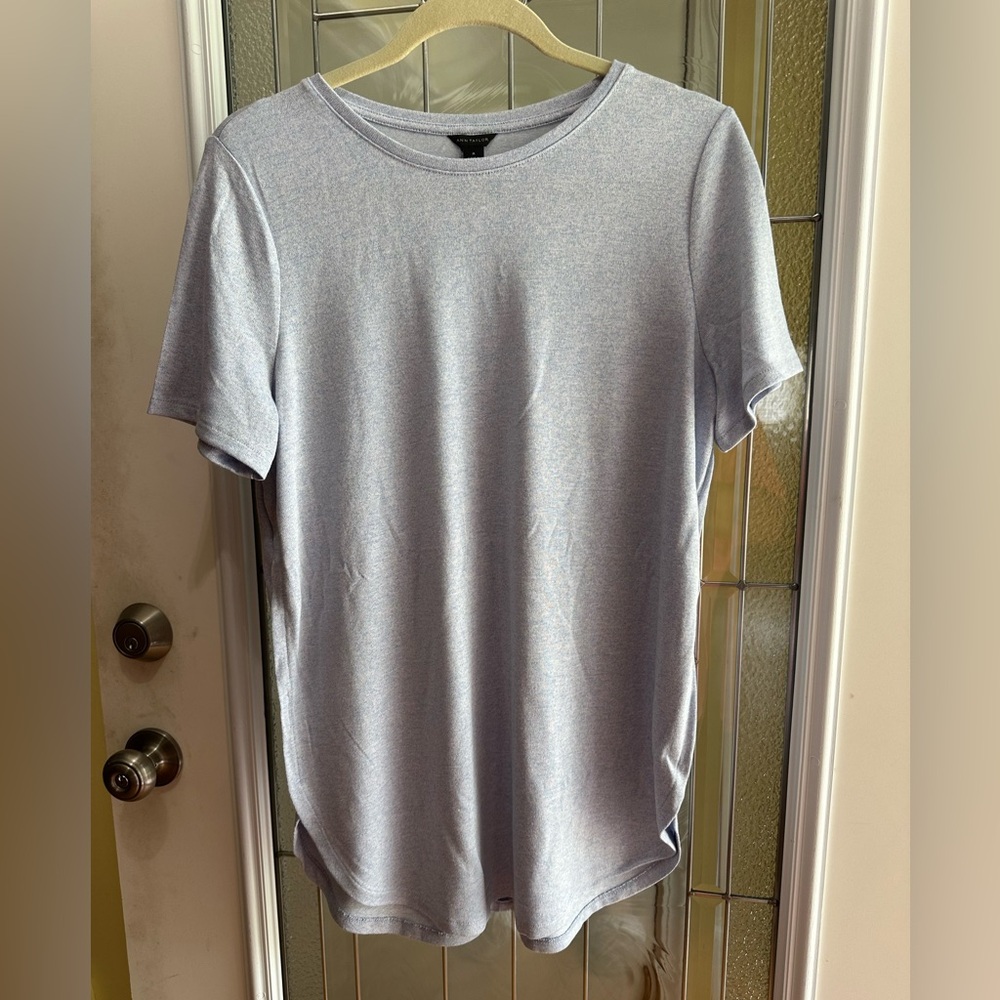 Ann Taylor short sleeved shirt size m! New with tags light blue